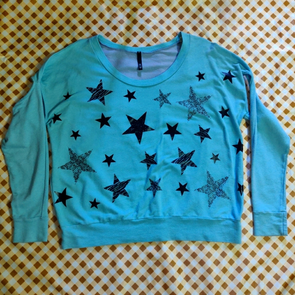 Small Love Culture Teal Sweater